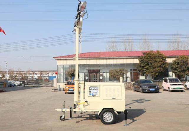 翔工的照明燈車，哪里需要哪里搬